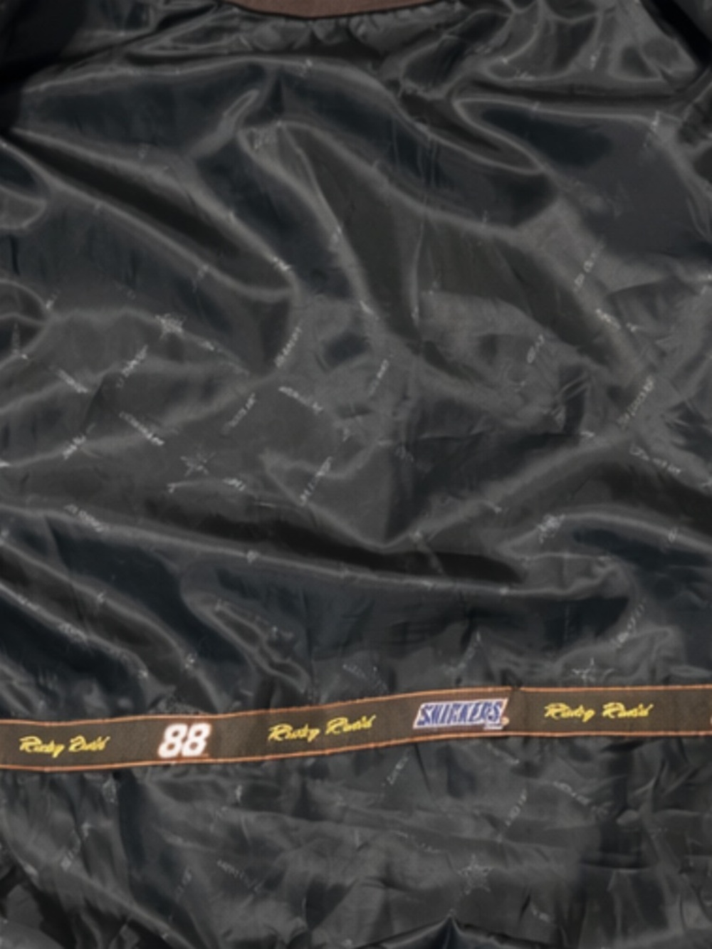 Vintage Snickers NASCAR Ricky Rudd #88 Racing Jacket XL Rare Brown - Picture 8 of 10